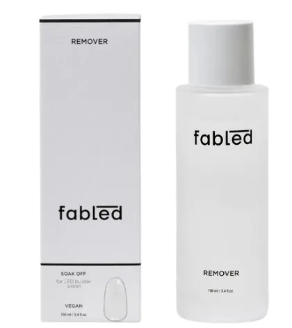 Жидкость для снятия гель-лака Fabled Soak Off Remover для Led Builder Polish, снятие за 5–10 минут, 100 мл