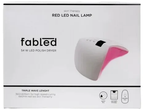 Лампа для ногтей Fabled Skin Therapy RED-LED Nail Lamp, 54 Вт, 24 светодиода