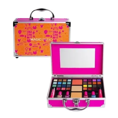 Палетка-набор для макияжа лица, глаз и губ Magic Studio Powerful Cosmetics Pretty Girls