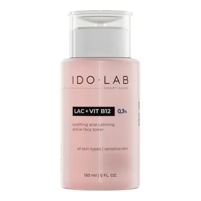 Тоник для лица Idolab Lac+Vit B12 с молочной кислотой, витамином B12 и аминокислотами, 150 мл