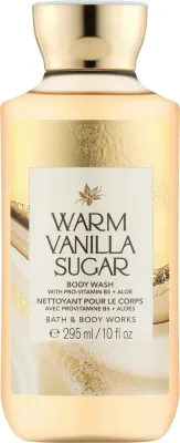 Гель для душа Bath & Body Works Warm Vanilla Sugar с маслом ши и какао, 295 мл