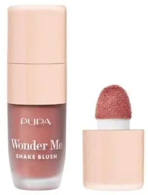 Румяна для щёк Pupa Wonder Me Shake Blush жидкие, с влажным финишем, 5,5 мл, оттенок 005 - Tequila Sunrise