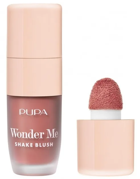 Румяна для щёк Pupa Wonder Me Shake Blush жидкие, с влажным финишем, 5,5 мл, оттенок 001 - Cosmopolitan Kiss