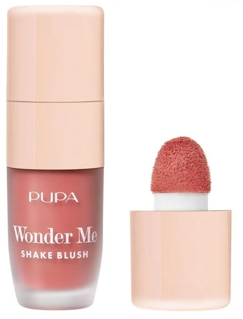 Румяна для щёк Pupa Wonder Me Shake Blush жидкие, с влажным финишем, 5,5 мл, оттенок 002 - Pink Mojito