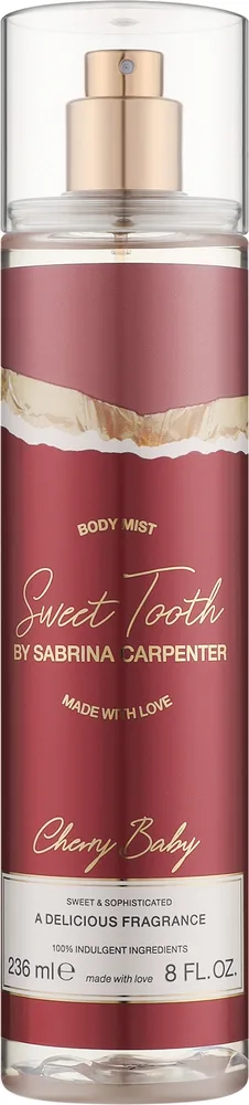 Sabrina Carpenter Cherry Baby мист для тела парфюмированный, вишня и шоколад, 236 мл