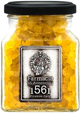 Farmacia SS. Annunziata Lana соль для ванны 330 г, ароматная соль для ванны с нотами ванили, миндаля и мускуса