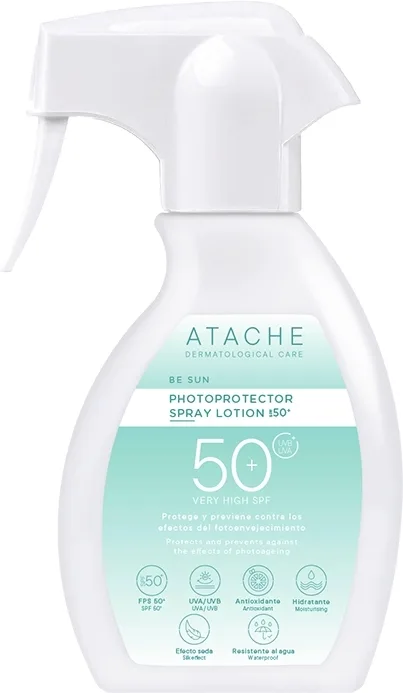 Солнцезащитный спрей-бальзам для тела Atache Be Sun Photoprotector Spray Lotion SPF50+, 200 мл