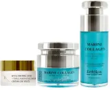 Набор для лица ErthSkin London Marine Collagen ночная сыворотка ночной крем и крем для глаз с морским коллагеном для зрелой кожи 30+50+30 мл — фото 1