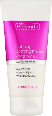 Успокаивающе-укрепляющая маска для лица Bielenda Professional Redness Relief со скваланом и бета-глюканом, 150 мл