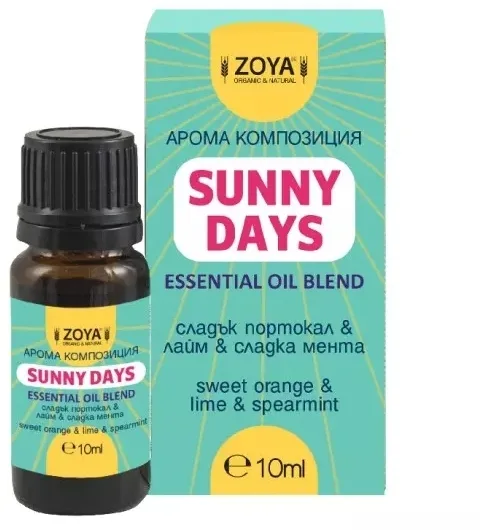 Смесь эфирных масел Zoya Goes Pretty Sunny Days 10 мл апельсин лайм мята