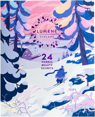 Адвент-календарь Lumene 24 Nordic Beauty Secrets с косметикой для лица, волос и макияжа, 24 продукта