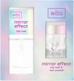 Набор для ногтей Wibo Mirror Effect зеркальная пудра и топ для зеркального эффекта 8.5 мл — фото 1