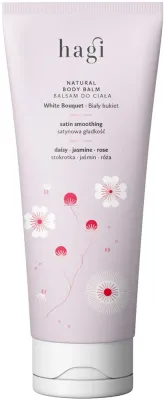 Бальзам для тела Hagi Natural Body Balm «Белый букет» с жасмином, розой и гиалуроновой кислотой, 200 мл