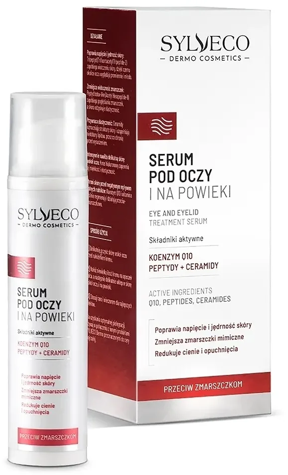 Сыворотка для кожи вокруг глаз и век Sylveco Dermo Cosmetics Eye And Eyelid Treatment Serum, с пептидами