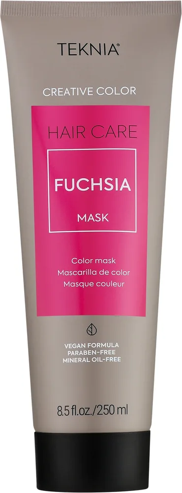 Тонирующая маска для окрашенных волос Lakme Teknia Color Stay, кератин, протеин пшеницы, пантенол, 250 мл, оттенок Fuchsia