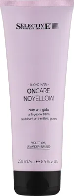 Кондиционер против жёлтых оттенков для светлых и седых волос Selective Professional OnCare NoYellow Conditioner