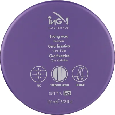 Воск для волос ING Professional Fixing Wax матовый, сильной фиксации, 100 мл