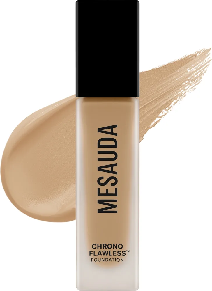 Mesauda Milano Podkład - Тональный флюид Mesauda Chrono Flawless Foundation матирующий кроющий, 30 мл, оттенок 06W