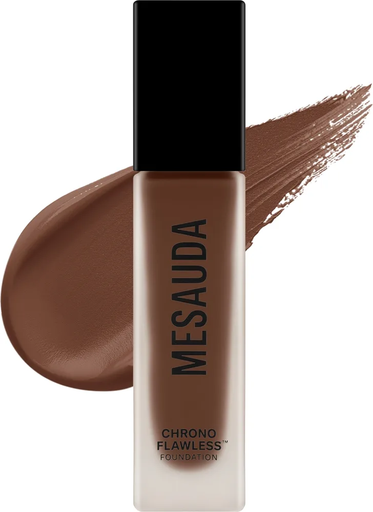 Mesauda Milano Podkład - Тональный флюид Mesauda Chrono Flawless Foundation матирующий кроющий, 30 мл, оттенок 30W