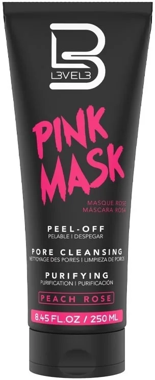 Розовая очищающая пленочная маска для лица Level3 Pink Peel Mask с каолином и диоксидом титана, 250 мл