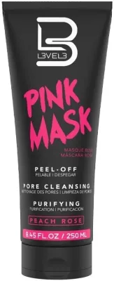 Розовая очищающая пленочная маска для лица Level3 Pink Peel Mask с каолином и диоксидом титана, 250 мл