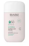 Babe Laboratorios Sunscreen Mineral Fluid Color SPF 50 минеральный солнцезащитный BB-флюид для лица с тонирующим эффектом, 50 мл — фото 1