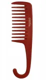 Гребень для волос Cantu Sturdy Detangle Comb распутывающий, с широкими зубьями, красный — фото 1
