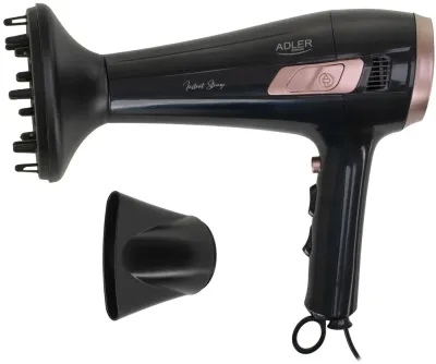 Фен Adler AD 2283 2400 Вт со сматывающимся шнуром и диффузором