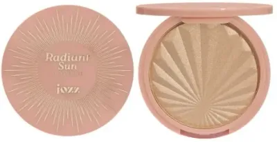 Хайлайтер для лица Jozz Highlighter Radiant Sun золотистый, сияющий финиш, 8 г