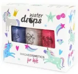 Набор детских лаков для ногтей Maga Cosmetics For Kids Water Drops на водной основе, с блестящими эффектами — фото 1