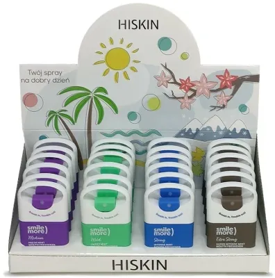 Ополаскиватель для полости рта HiSkin Smile More Mouthwash против налёта, набор 24 шт. по 20 мл