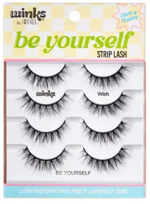 Набор накладных ресниц Ardell Winks Be Yourself Wish 4 Pack округлая форма, средняя длина