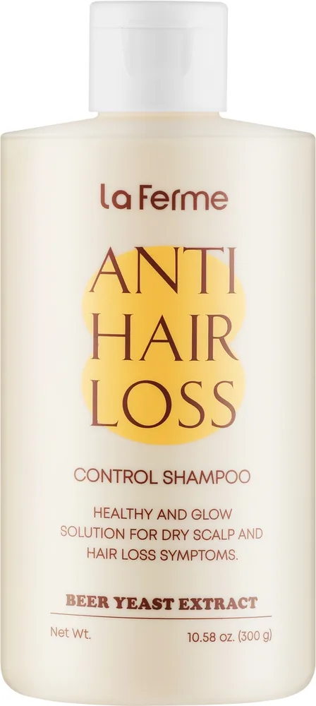 LaFerme La Ferme Anti Hair Loss Control Shampoo - Шампунь против выпадения волос La Ferme Anti Hair Loss Control Shampoo с экстрактом дрожжей, 300 г