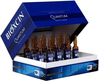 Укрепляющая сыворотка для волос в ампулах Bioxcin Quantum Bio-Activ Anti Hair Loss Serum, 15 x 6 мл