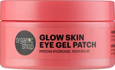 Патчи под глаза Organic Shop Glow Skin гидрогелевые, с ягодным чаем и антиоксидантом, 60 шт