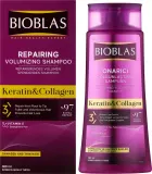 Шампунь для волос с коллагеном и кератином Bioblas Collagen + Keratin Shampoo, для тонких волос, 360 мл — фото 2