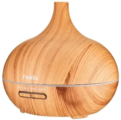 Аромадиффузор Feelo Family Aroma Diffuser ультразвуковой, с подсветкой 7 цветов и таймером, 400 мл