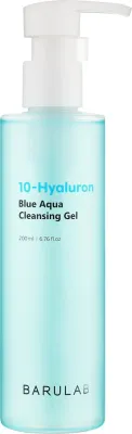 Очищающий гель Barulab 10-Hyaluron Blue Aqua с 10 видами гиалуроновой кислоты, 200 мл