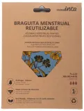 Многоразовые менструальные трусы Inca Reusable Menstrual Panties, синие в жёлтые цветы, размер L, 1 шт — фото 1