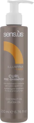 Пре-шампунь для кудрявых волос Sensus Illumyna Care Curl увлажняющий, средство перед мытьём, 200 мл