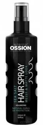 Спрей для укладки волос Morfose Ossion Sea Salt Hair Spray с морской солью, для пляжных волн, 250 мл