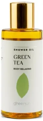 Greenum Shower Oil Green Tea масло для душа Зелёный чай 150 мл, масло для тела с касторовым маслом и алоэ