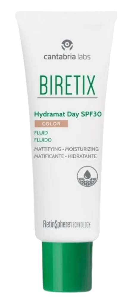 Флюид для лица Cantabria Labs Biretix Hydramat Day SPF 30 Color Fluid тонирующий, матирующий, 50 мл