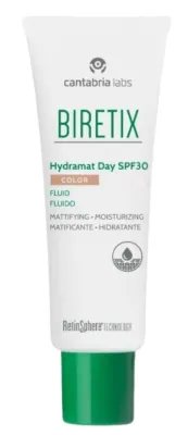 Флюид для лица Cantabria Labs Biretix Hydramat Day SPF 30 Color Fluid тонирующий, матирующий, 50 мл