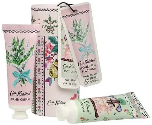 Набор для тела Cath Kidston Wild Flowers крем для рук и крем для тела с маслом ши и какао 30+30 мл