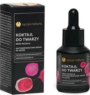 Opcja Natura Facial Cocktail сыворотка для лица антиоксидантная с витамином C, розой и пачули, дневная 30 мл