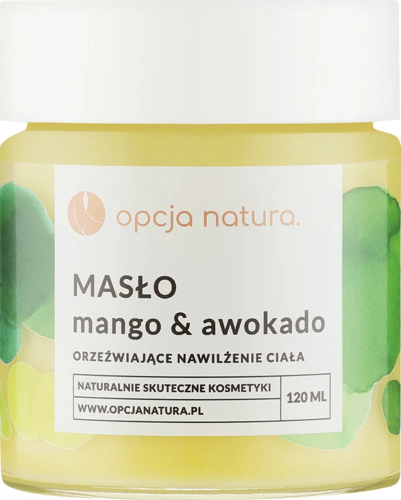 Баттер для тела Opcja Natura Body Butter манго и авокадо, с ароматом лайма и бергамота, 120 мл