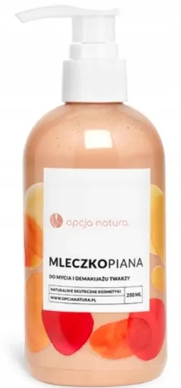 Opcja Natura Milk Foam молочко-пенка для умывания и снятия макияжа 250 мл, для сухой кожи, с глиной
