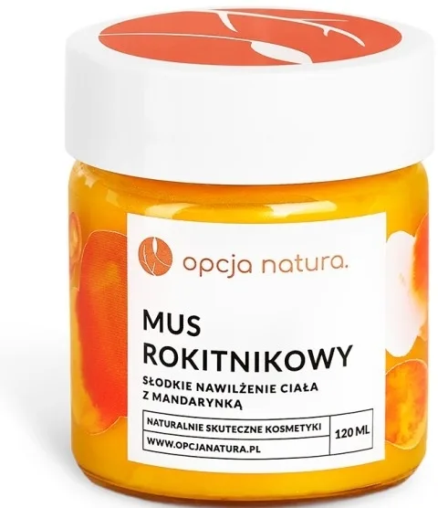 Opcja Natura мусс для тела облепиховый, с золотистым сиянием, с маслом ши и маслом облепихи, 120 мл