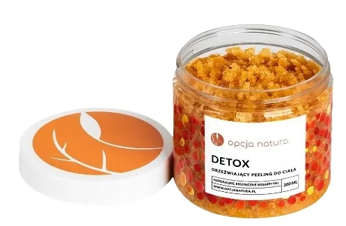Скраб для тела Opcja Natura Peeling Detox освежающий, с мятой и сладким апельсином, 200 мл